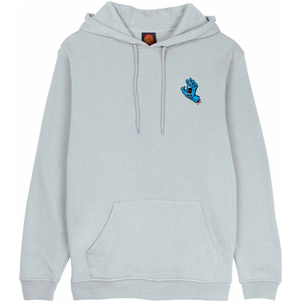 2026 Santa Cruz Mens Screaming Hand Chest Hoodie SCA-HDY-10366 - Mist
